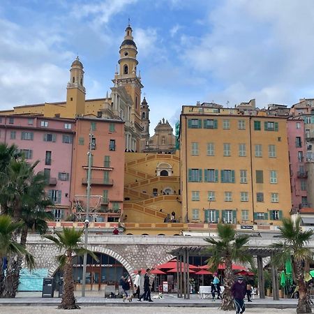 Studio rue piétonne proche plage Menton Exterior foto